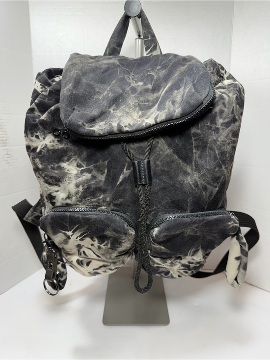 See by Chloe Tie-Dye Canvas Drawstring Backpack - Black & white main image 9